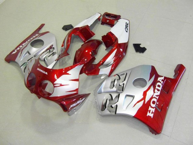 1990-1998 Honda CBR250RR MC22 Motorcycle Fairings - Silver Red Canada