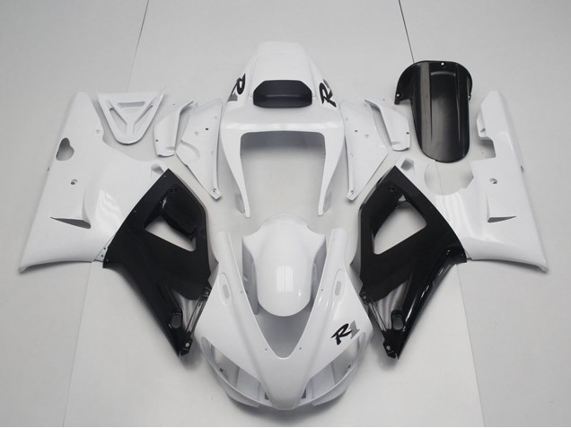 1998-1999 Yamaha YZF R1 Motorcycle Fairings - Pearl White Black Canada