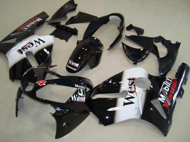 2002-2006 Kawasaki ZX12R Motorcycle Fairings - Glossy Black White West Red Canada