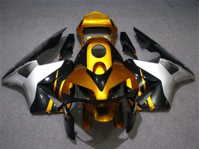 2003-2004 Honda CBR600RR Motorcycle Fairing - Silver Gold Glossy Black Canada