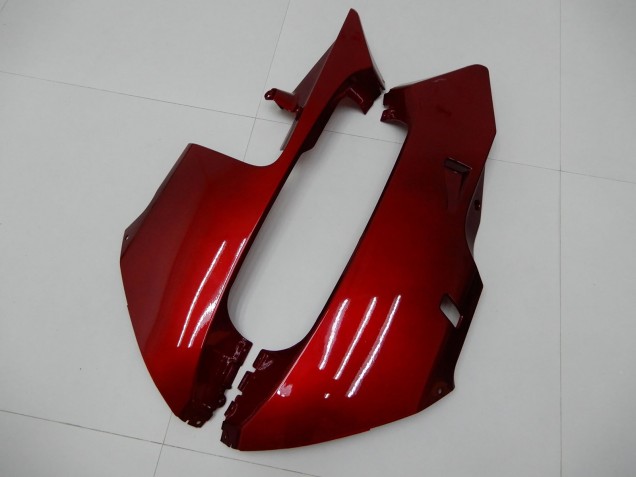 2003-2004 Honda CBR600RR Motorcycle Fairings - Red Matte Black Stripe Canada