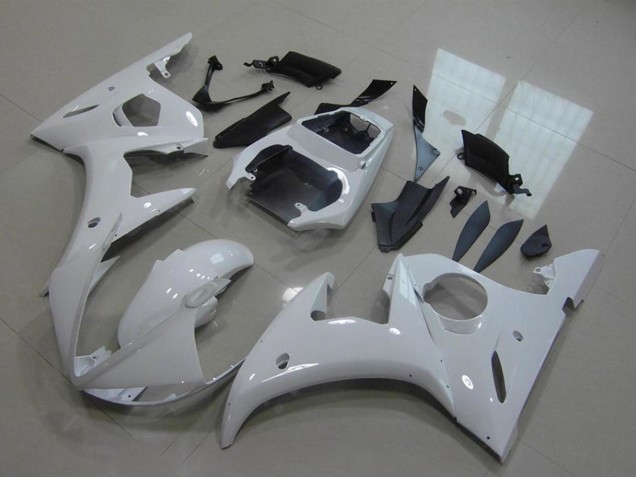 2003-2004 Yamaha YZF R6 Motorcycle Fairings - Glossy White Canada