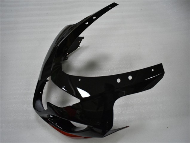 2004-2005 Suzuki GSXR 600/750 Motorcycle Fairings - Glossy Black Red Stripe Canada