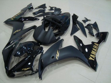 2004-2006 Yamaha YZF R1 Motorcycle Fairings - Glossy Black Matte Black Gold Canada