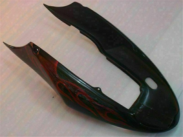 2004-2007 Honda CBR600 F4i Motorcycle Fairings - Glossy Black Red Flame Canada