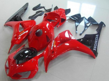 2006-2007 Honda CBR1000RR Bike Fairings - Red Glossy Black Canada