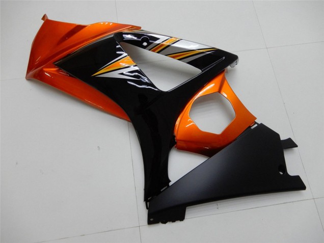 2007-2008 Suzuki GSXR 1000 Motorcycle Fairing - Orange Black Canada