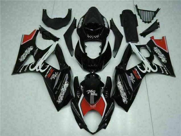 2007-2008 Suzuki GSXR 1000 Motorcycle Fairings - Glossy Black Red White Canada
