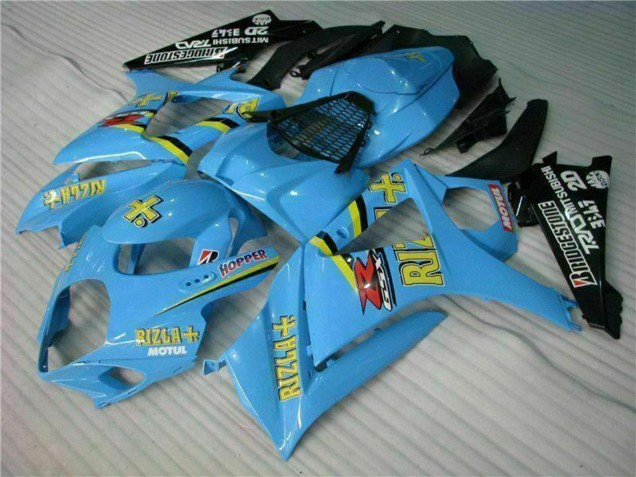 2007-2008 Suzuki GSXR 1000 Motorcycle Fairing Kits - Blue Gold Black Rizla Canada