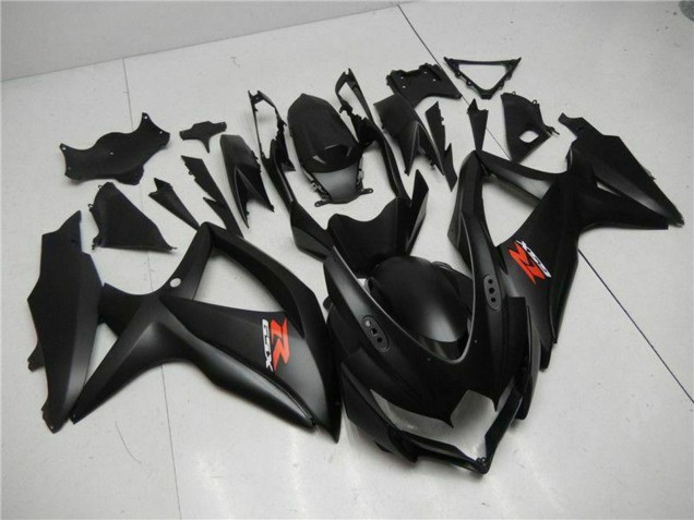 2008-2010 Suzuki GSXR 600/750 Motorcycle Fairings - Matte Black Red Canada