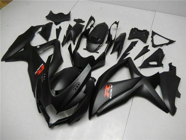 2008-2010 Suzuki GSXR 600/750 Motorcycle Fairings - Matte Black Red Canada