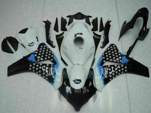 2008-2011 Honda CBR1000RR Motorcycle Fairing - White Blue Glossy Black Canada