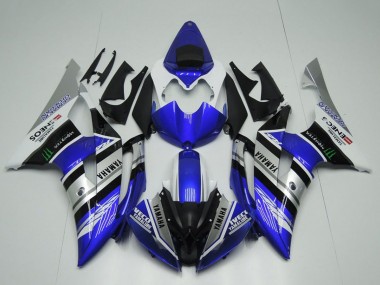 2008-2016 Yamaha YZF R6 Motorcycle Fairings - White Blue Silver Black Monster ENEOS Yamalube Semakin Didepan Canada