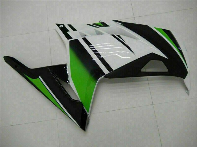 2013-2024 Kawasaki Ninja 300 EX300R Motorcycle Fairings - White Green Black Canada