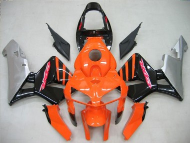 2005-2006 Honda CBR600RR Motorcycle Fairing - Orange Black Silver Canada