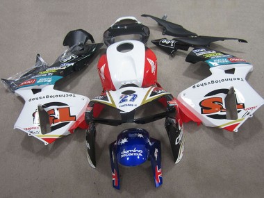 2005-2006 Honda CBR600RR Motorcycle Fairings - White Red Black Blue 27 Canada