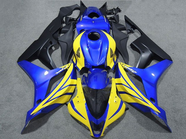 2007-2008 Honda CBR600RR Motorcycle Fairings - Blue Yellow Matte Black Canada