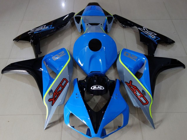 2006-2007 Honda CBR1000RR Motorcycle Fairings - Blue Yellow Glossy Black Custom CBR Canada