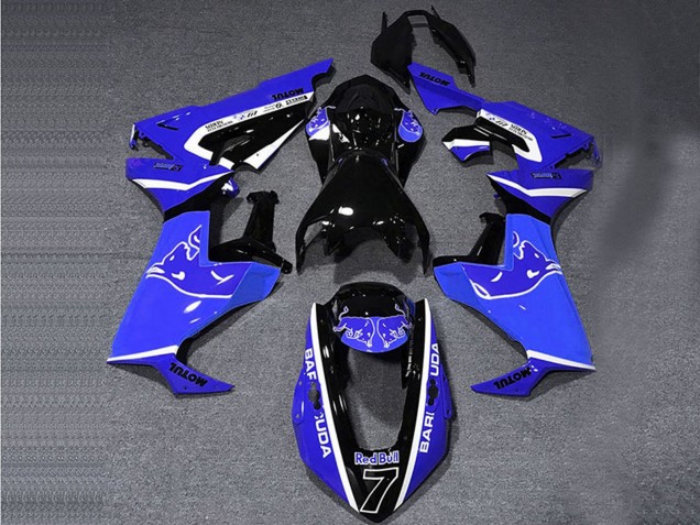 2017-2023 Honda CBR1000RR Motorcycle Fairings - Blue White Glossy Black Bull Canada