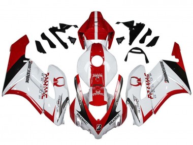 2004-2005 Honda CBR1000RR Motorcycle Fairings - White Red Glossy Black Pramac Bridgestone Canada