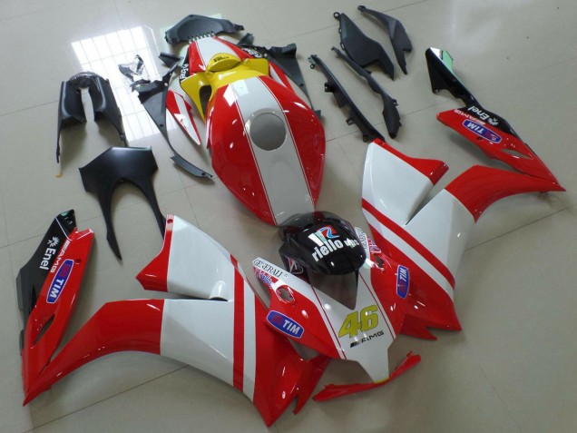 2012-2016 Honda CBR1000RR Motorcycle Fairings - White Red Yellow Blue Ducati Style Canada