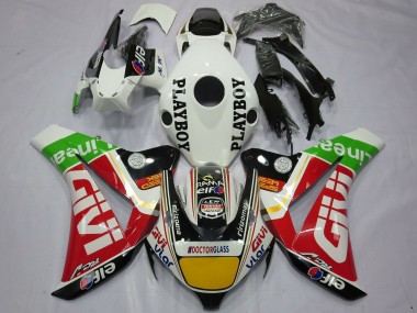 2008-2011 Honda CBR1000RR Motorcycle Fairings - White Red Yellow Green Black Givi Playboy Canada