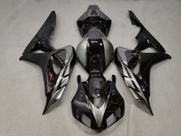 2006-2007 Honda CBR1000RR Motorcycle Fairings - Silver Glossy Black Canada