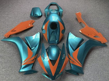 2012-2016 Honda CBR1000RR Motorcycle Fairings - Cyan Blue Orange Canada
