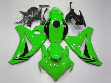 2008-2011 Honda CBR1000RR Motorcycle Fairings - Green Glossy Black OEM Style Canada