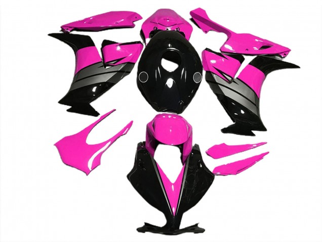 2012-2016 Honda CBR1000RR Motorcycle Fairings - Pink Grey Glossy Black Canada