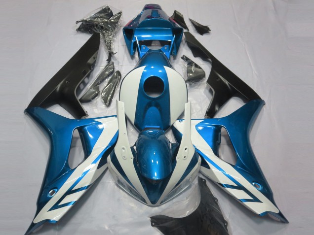2006-2007 Honda CBR1000RR Motorcycle Fairings - Blue White Matte Black Canada