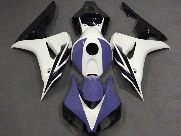 2006-2007 Honda CBR1000RR Motorcycle Fairings - White Blue Glossy Black Canada