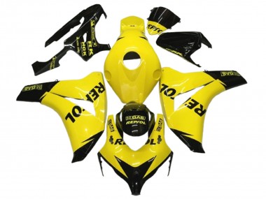 2008-2011 Honda CBR1000RR Motorcycle Fairings - Yellow Black Glossy Repsol Canada