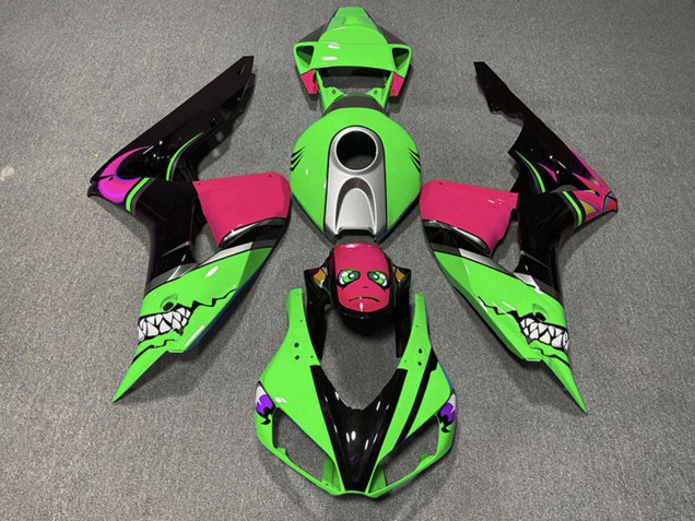2006-2007 Honda CBR1000RR Motorcycle Fairings - Green Silver Pink Glossy Black Shark Canada
