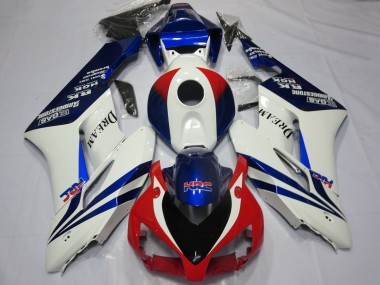 2004-2005 Honda CBR1000RR Motorcycle Fairings - White Blue Red HRC OEM Style Dream Canada