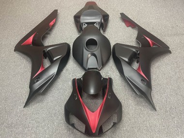 2006-2007 Honda CBR1000RR Motorcycle Fairings - Matte Black Red Canada
