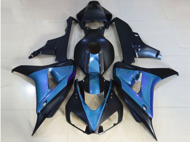 2006-2007 Honda CBR1000RR Motorcycle Fairings - Light Blue Matte Dark Blue Canada