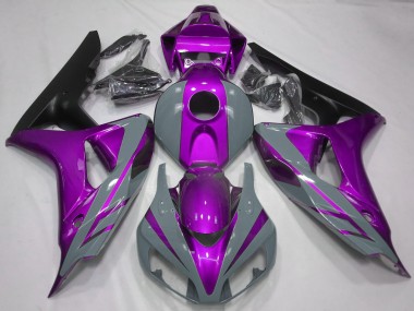 2006-2007 Honda CBR1000RR Motorcycle Fairings - Nardo Grey Purple Matte Black Canada