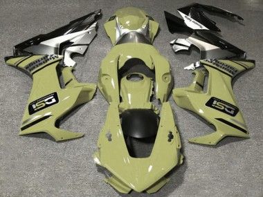 2017-2023 Honda CBR1000RR Motorcycle Fairings - Olive White Silver Glossy Black DSI Canada