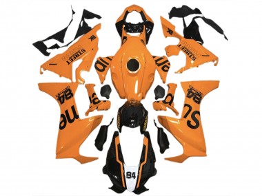 2017-2023 Honda CBR1000RR Motorcycle Fairings - Orange Glossy Black Street Flava Canada