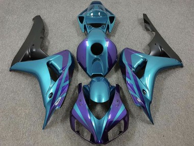 2006-2007 Honda CBR1000RR Motorcycle Fairings - Purple Emerald Matte Black Canada