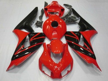 2006-2007 Honda CBR1000RR Motorcycle Fairings - Red Glossy Black Matte Black Canada