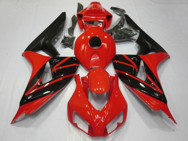 2006-2007 Honda CBR1000RR Motorcycle Fairings - Red Glossy Black Matte Black Canada