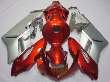 2004-2005 Honda CBR1000RR Motorcycle Fairings - Silver Red Canada