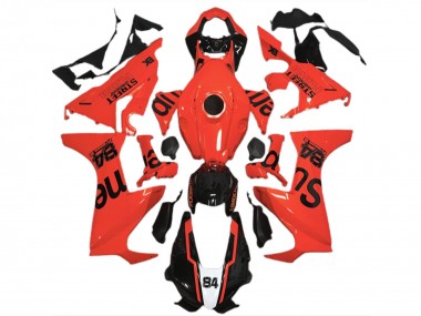 2017-2023 Honda CBR1000RR Motorcycle Fairings - Red Glossy Black Street Flava Canada