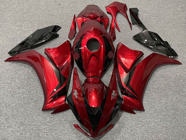 2012-2016 Honda CBR1000RR Motorcycle Fairings - Red Glossy Black Style Canada