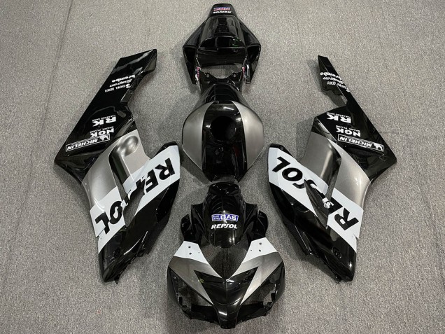 2004-2005 Honda CBR1000RR Motorcycle Fairings - Silver White Glossy Black Repsol Canada