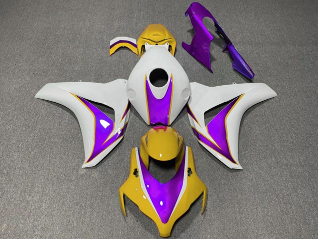 2008-2011 Honda CBR1000RR Motorcycle Fairings - White Yellow Purple Canada