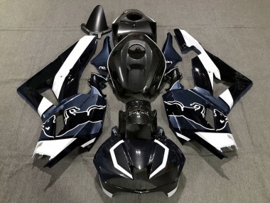 2013-2023 Honda CBR600RR Motorcycle Fairings - Black Carbon Fiber White Blue Bull Canada