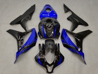 2007-2008 Honda CBR600RR Motorcycle Fairing - Blue Glossy Black Canada